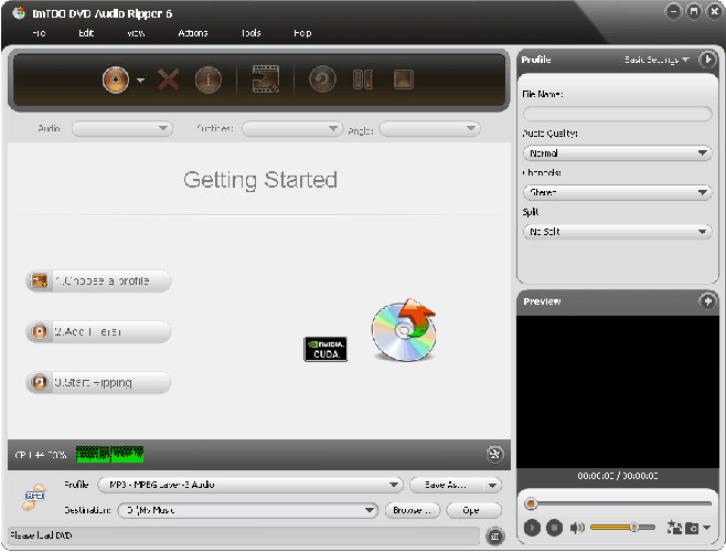 ImTOO DVD Audio Ripper Screenshot